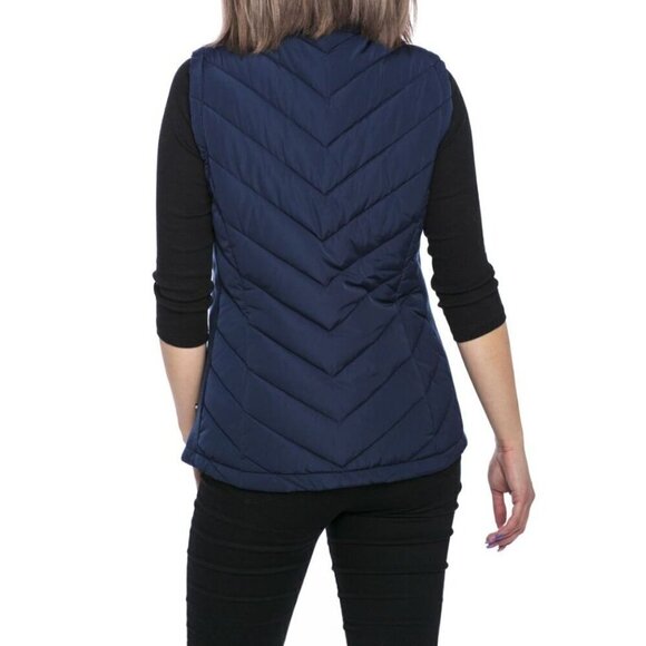 Tommy Hilfiger Puffer Vest M Ombré Quilted Outdoors Zip Pockets Ski Packable - Picture 3 of 11
